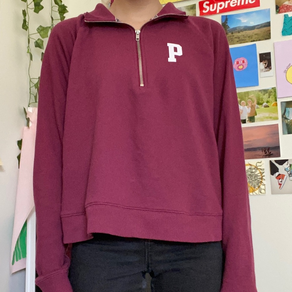 PINK half zip up
